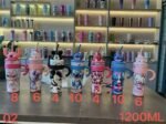 (Caixa Fechado 48peças) Garrafa Quencher 1200 ML com cabecinha Disney