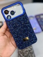 Capa Premium Luxo Pedrinha Strass com Suporte na Câmera e a película de Lente - Imagem 14