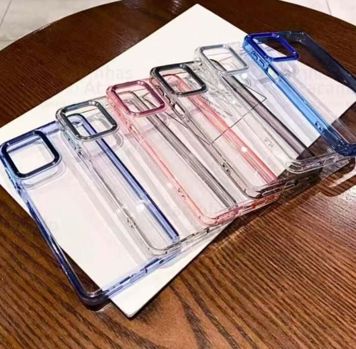 Capa Space Cristal Transparente Metálica Android Motorola - Imagem 5