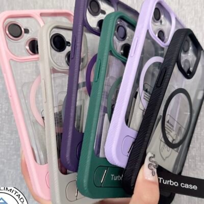 Capa Suporte Turbo Case com MagSafe e Película de Câmera