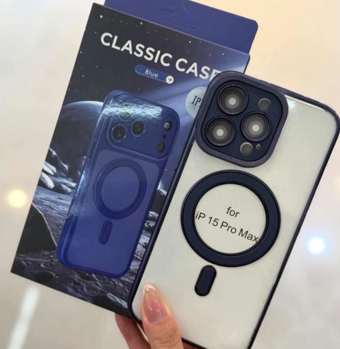 Capa TPU Borda Cor Metelica MagSafe Câmera Fechada - Imagem 7