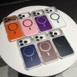 Capa Premium Color MagSafe com Suporte na Câmera e Película de Lente
