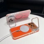 Capa Premium Color MagSafe Linha 17 com Suporte na Câmera e Película de Lente - Imagem 3