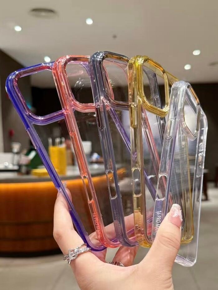 Capa Space Cristal Transparente Metálica Android Samsung - Imagem 2