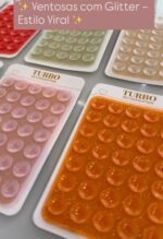 Ventosa Glitter Adesivo Colorido Grande - Imagem 8