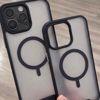 Capa Space Fosca Borda Silicone MagSafe