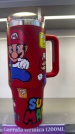 Garrafas Personalizada 1200ML com canudo plástico - Imagem 3
