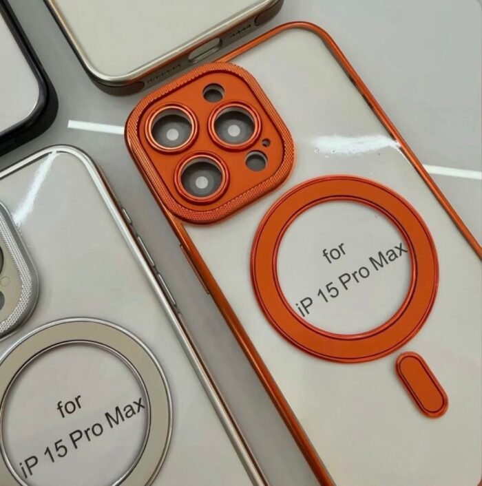 Capa TPU Borda Cor Metelica MagSafe Câmera Fechada - Imagem 4