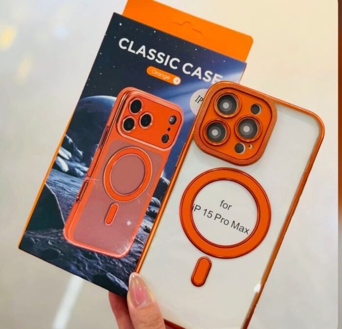 Capa TPU Borda Cor Metelica MagSafe Câmera Fechada - Imagem 8