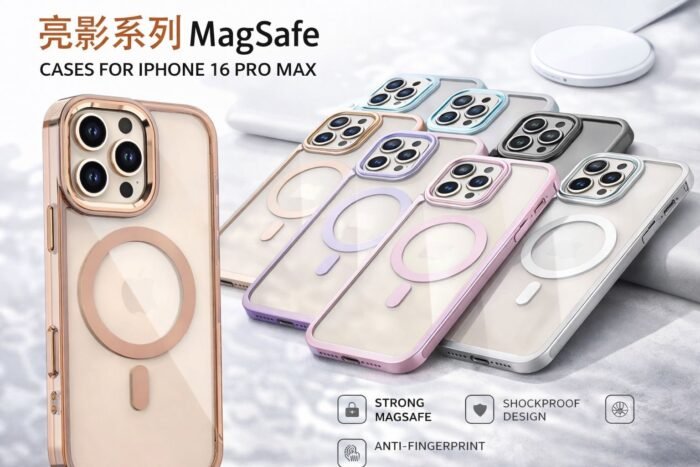 Capa Clear Transparente Borda Colorida MagSafe Metalizada na Câmera - Imagem 6