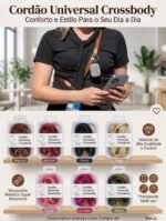 Cordão novo com lugar pra pendurar fones de bluetooth