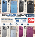 Capa AG Sabor 18 Não quebra e com MagSafe pra transformar 17Pro/18Pro 17PM/18PM