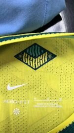 Camisa do Brasil Versão Jogador igual Original Tecido Tailandesa - Imagem 6