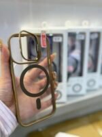 Capa Premium Borda Colorida Magsafe com Suporte na Camera e Película de Lente - Imagem 2