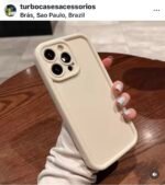 Capa silicone macio de color sólida airbag com proteção câmera - Imagem 8