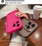 Capa silicone macio de color sólida airbag com proteção câmera