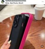 Capa silicone macio de color sólida airbag com proteção câmera - Imagem 6