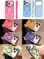 Capa Bold Aro Metálico Ressaltado Câmera com magsafe Fosca