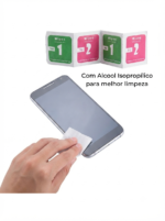 Kit Limpeza álcool Aplicação Tela De Celular Película Vidro 500 Unds - Imagem 3