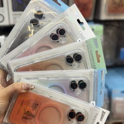 Capa Transparente Degrade Magsafe Linha S Samsung e iPhone 17 PROMAX
