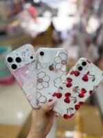 Capa acrílica não amarela fundo com detalhes tendência 🍒🎀🌹 - Imagem 2