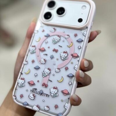 Capa Hello Kitty MagSafe acrílica rígida