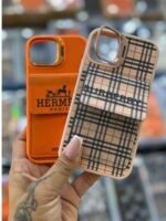 Capa Case Luxo Couro com Porta Cartão Suporte na Câmera - Imagem 5