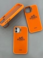 Capa Case Luxo Couro Hermes suporte na câmera - Imagem 2