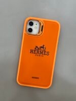 Capa Case Luxo Couro Hermes suporte na câmera - Imagem 3