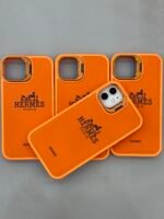 Capa Case Luxo Couro Hermes suporte na câmera