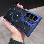 Capa Premium Borda Colorida Magsafe Linha S samsung com Suporte na Camera e Película de Lente - Imagem 10