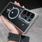 Capa Premium Borda Colorida Magsafe Linha S samsung com Suporte na Camera e Película de Lente - Imagem 8