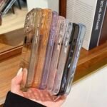 Capa Clear Transparente Borda Glitter Câmera Fechada - Imagem 12