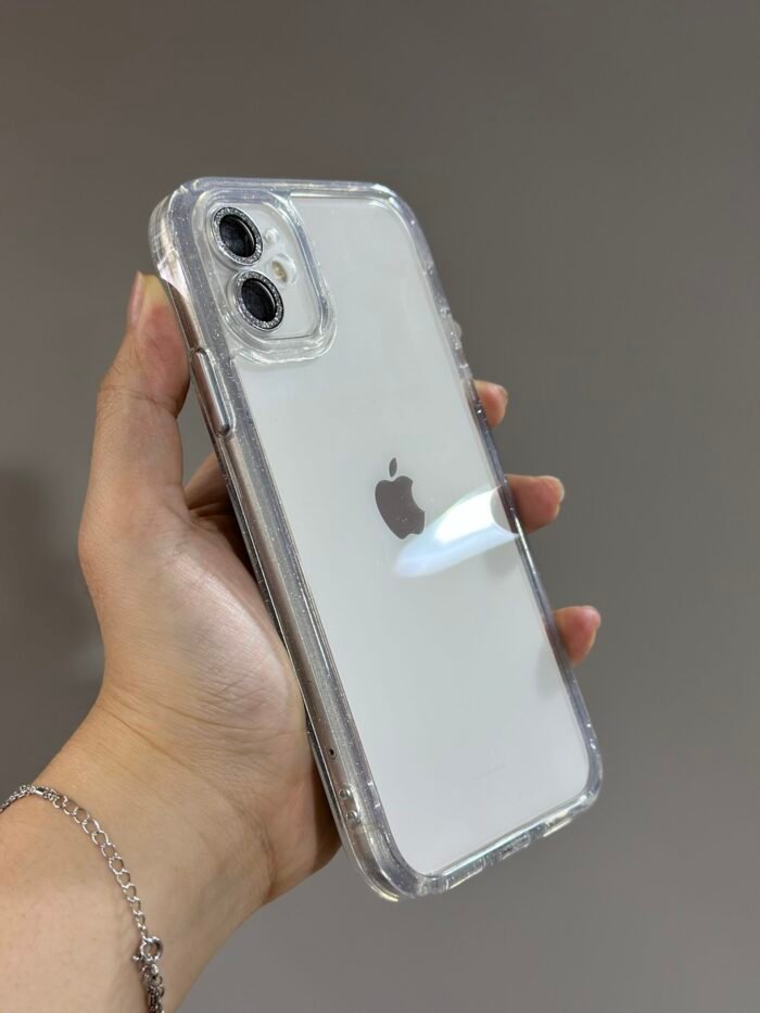 Capa Clear Transparente Borda Glitter Câmera Fechada - Imagem 6