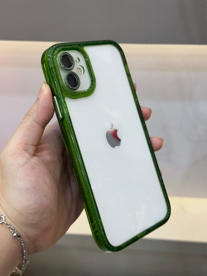 Capa Clear Transparente Borda Glitter Câmera Fechada - Imagem 3