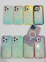 Capa Borda Colorida Holográfica MagSafe