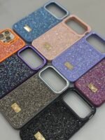 Capa Premium Luxo Pedrinha Strass com Suporte na Câmera e a película de Lente