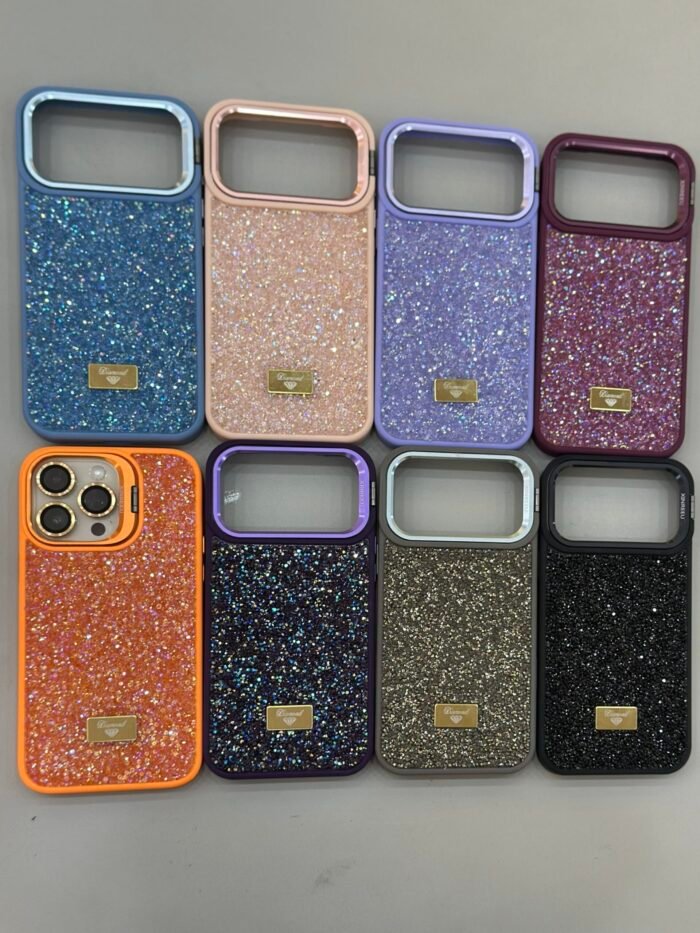 Capa Premium Luxo Pedrinha Strass com Suporte na Câmera e a película de Lente - Imagem 4