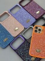 Capa Premium Luxo Pedrinha Strass com Suporte na Câmera e a película de Lente - Imagem 3