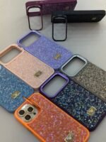 Capa Premium Luxo Pedrinha Strass com Suporte na Câmera e a película de Lente - Imagem 2