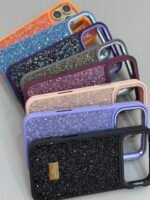 Capa Premium Luxo Pedrinha Strass com Suporte na Câmera e a película de Lente - Imagem 6