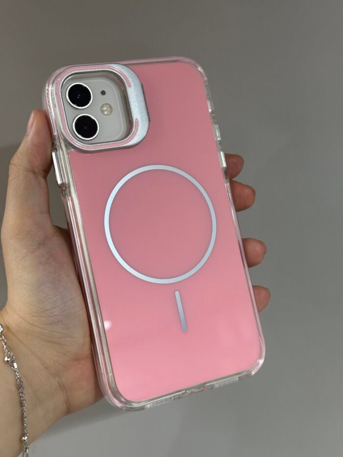 Capa Premium Candy Magsafe Linha 17 com Suporte na Câmera e Película de Lente - Imagem 11