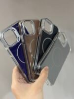 Capa Premium Candy Magsafe Linha 17 com Suporte na Câmera e Película de Lente - Imagem 3