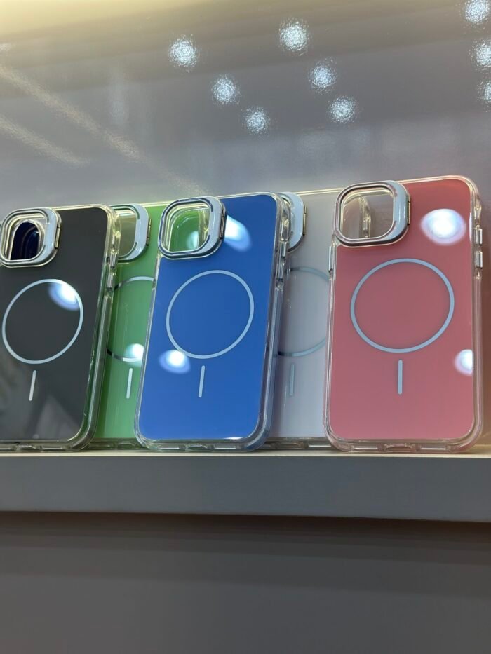 Capa Premium Candy Magsafe com Suporte na Câmera e Película de Lente - Imagem 2