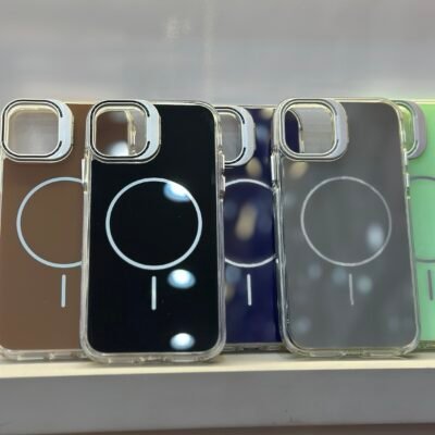 Capa Premium Candy Magsafe com Suporte na Câmera e Película de Lente