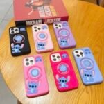 Capa Personagem Silicone Emborrachado com Pop Anel Colorido - Imagem 11