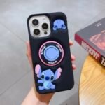 Capa Personagem Silicone Emborrachado com Pop Anel Colorido - Imagem 9