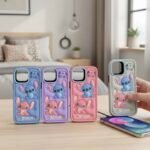 Capa Personagem Emborrachado Silicone Borda Colorida - Imagem 3