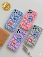 Capa Personagem Emborrachado Silicone Borda Colorida