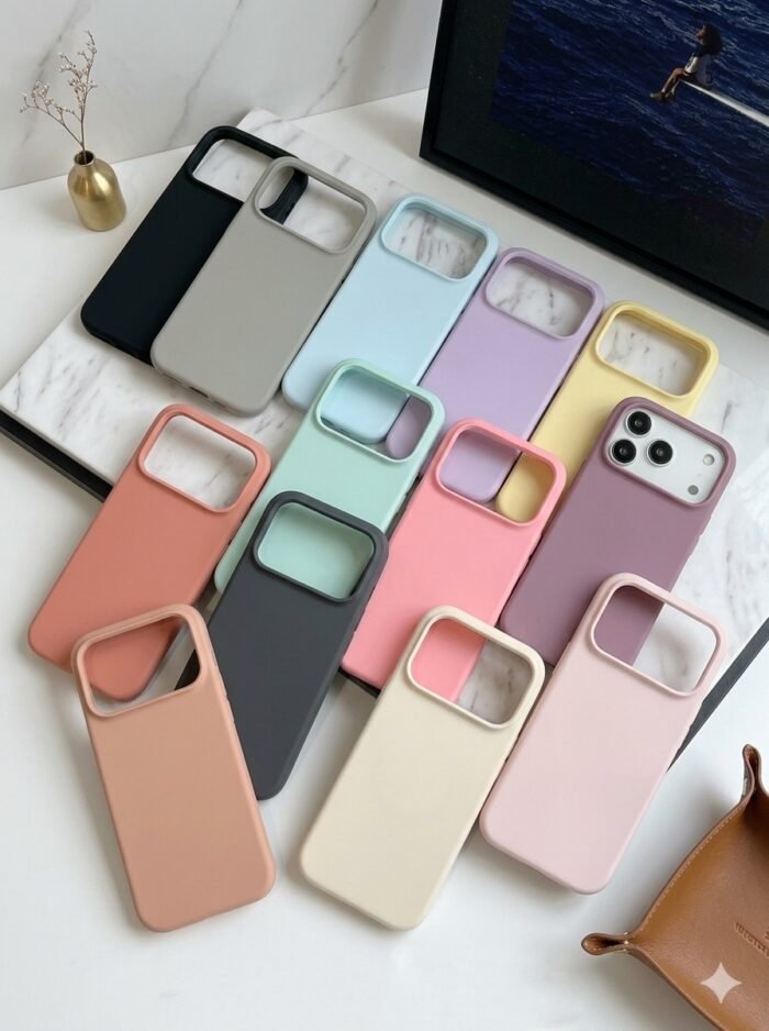 Capa Case Silicone Aveludado Colorido Linha 17 - Imagem 2